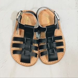 Freshly Picked Black Fisherman Sandals Size 4